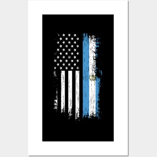 Guatemalan American Flag - Pride Guatemala Posters and Art